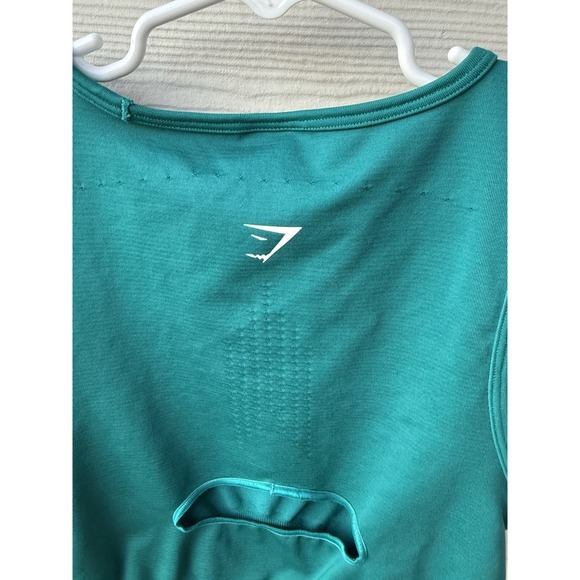 Gymshark Women's Sweat Seamless Midi Tank Rich Teal Size Small - Picture 9 of 10